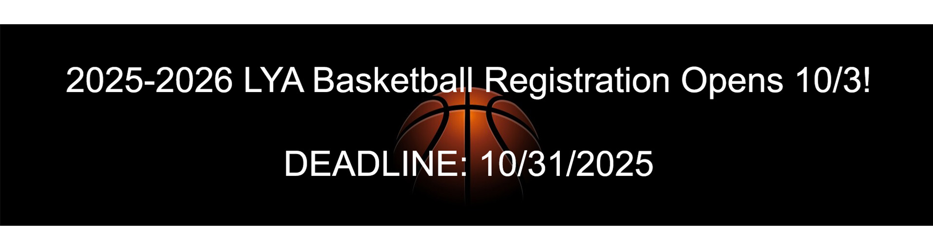LYA Basketball Registration 2025-2026
